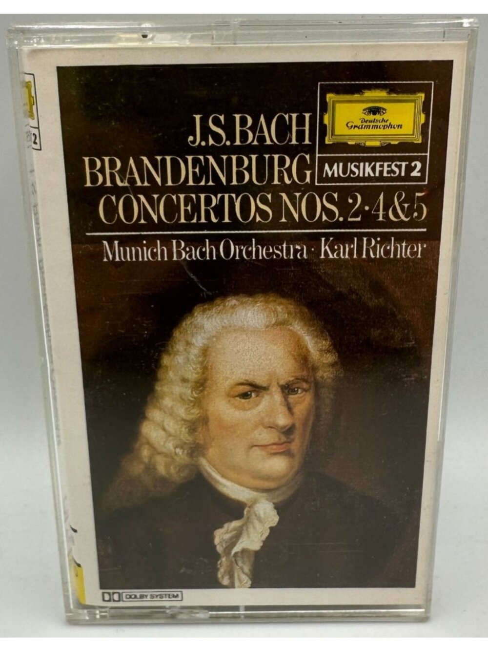 J.S. Bach Brandenburg Concertos Nos. 2 4 & 5 Musikfest 2 Cassette 1986 Polydor